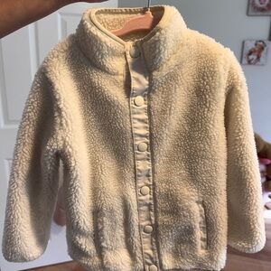 Carter's Cream Puffer Jacket with High Collar